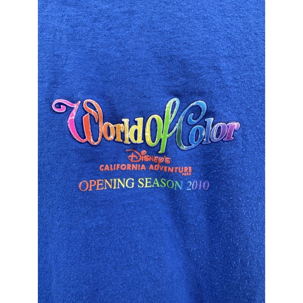 Vintage 2010 Disneyland Annual Passholder World of Color T-Shirt Graphic Size S - Picture 3 of 11